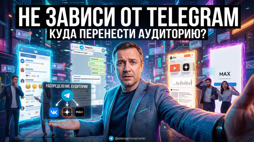 Куда переносить аудиторию из Telegram: ВК, MAx или Дзен?