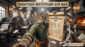 Скриншот процесса комментирования постов в канале Max для пользователей