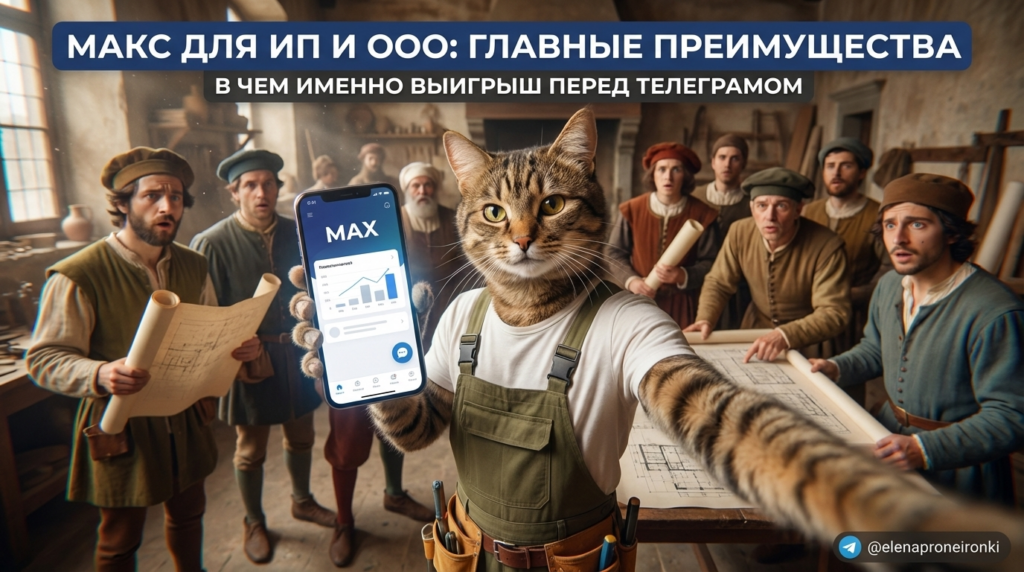 Как использовать Max: преимущества над Telegram для ИП и ООО